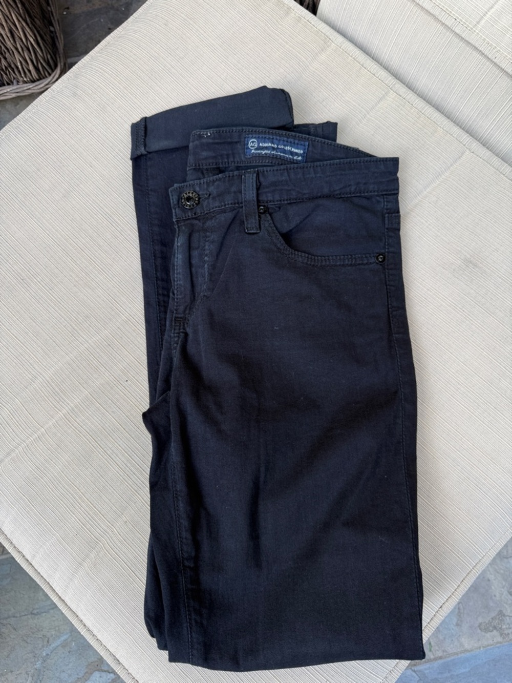 Ag Adriano Goldschmied Women’s Straight Leg Jeans - Black 28